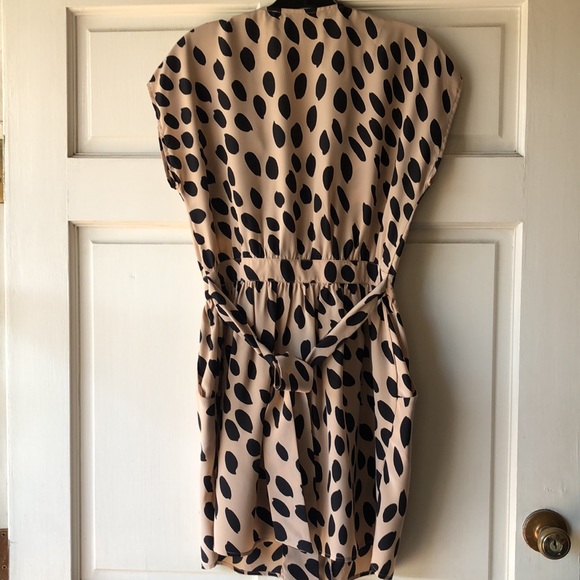 Rory Beca Silk Leopard Front Zipper Ruffled Mini Dress Size S - Picture 2 of 4